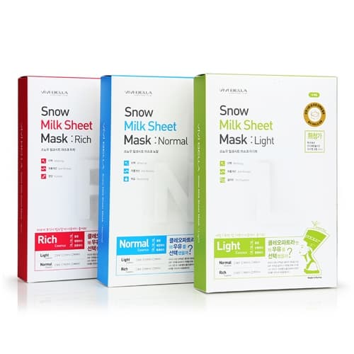 _Skin care_Mask pack_ Snow Milk Sheet Mask